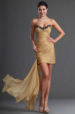 Attractive Strapless Cocktail Dress