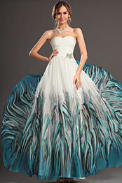 Nouveautés Sweety heart Sans Manches Imprimé Robe de soirée