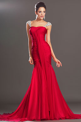 Maravilloso Ajustodo Rojo Vestido de Noche Largo Maravilloso Ajustodo Rojo Vestido de Noche Largo