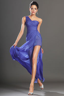 Новое великолепное синее вечернее платье одна бретелька