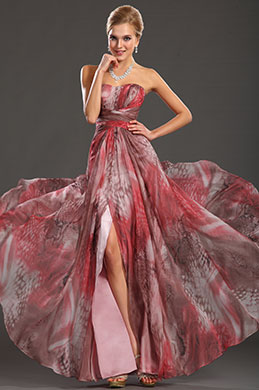 Nouveauté Magnifique Imprimée Robe de Soirée