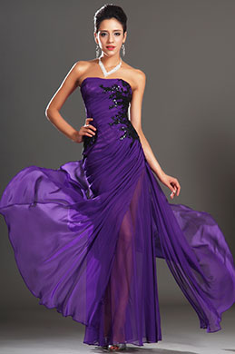 Nouveautés Gorgeous Bustier Violet Robe de Soirée