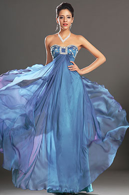New Sexy Strapless Shiny beads Evening Dress