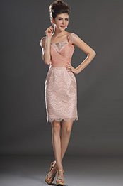 New Lovely Cap Sleeves Lace Party Dress Cocktail Dress