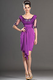 Stylish Short Sleeves Mother of the Bride Dress
