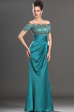 Stillvoll Kurz Ärmel Perlen Brautmutter Kleid Stillvoll Kurz Ärmel Perlen Brautmutter Kleid