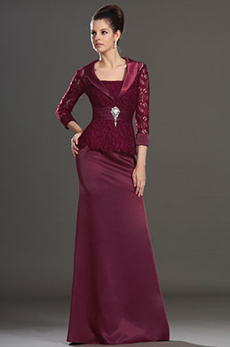 Elegant Weinrot Spitze Kleid der Mutter von Braut Tag Kleid Elegant Weinrot Spitze Kleid der Mutter von Braut Tag Kleid