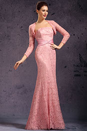 Stilvoll Spize Bolero Abendkleid für Braut´s Mutter Stilvoll Spize Bolero Abendkleid für Braut´s Mutter