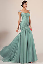 Artikel Bezaubernd Gefaltet Grün Abendkleid Artikel Bezaubernd Gefaltet Grün Abendkleid