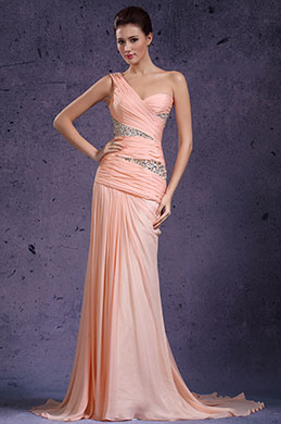 новое очаровательное одно плечевое вечернее платье