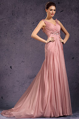 2013 Neu V-Ausschnitt Handgefertigte Blumen Abendkleid 2013 Neu V-Ausschnitt Handgefertigte Blumen Abendkleid