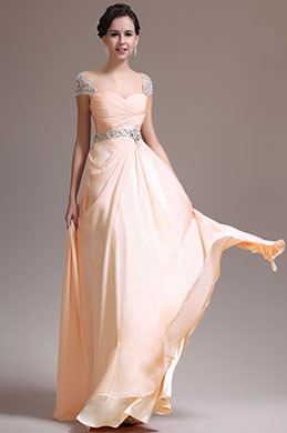 Nouveautés Elégante Chapeau Epaule Robe de Soirée Nouveautés Elégante Chapeau Epaule Robe de Soirée