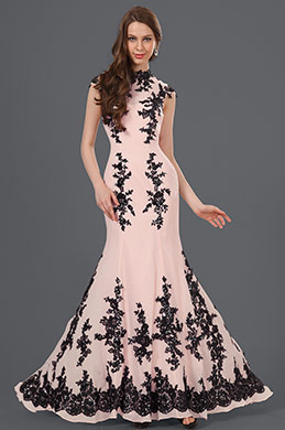 Artikel Nett Schwarz Spitze Abendkleid