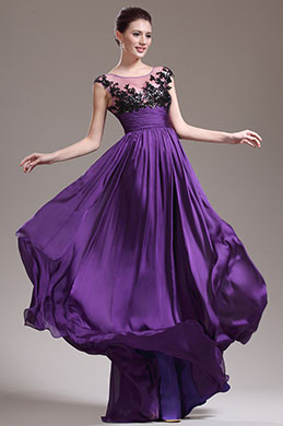 Nouveauté Fantastique Violette Robe de Soirée