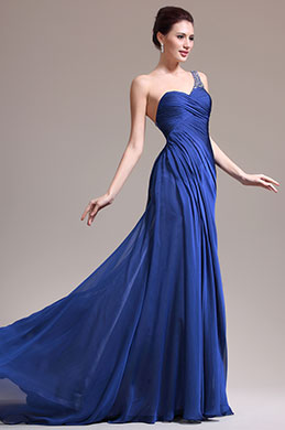 Nouveauté Magnifique One Shoulder Robe de Soirée