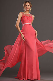 2013 S/S Fashion Show Handmade Flowers Evening Dress Prom Gown