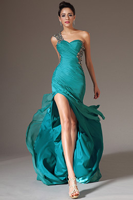 Lace One-Shoulder Sweetheart Formal Gown Lace One-Shoulder Sweetheart Formal Gown