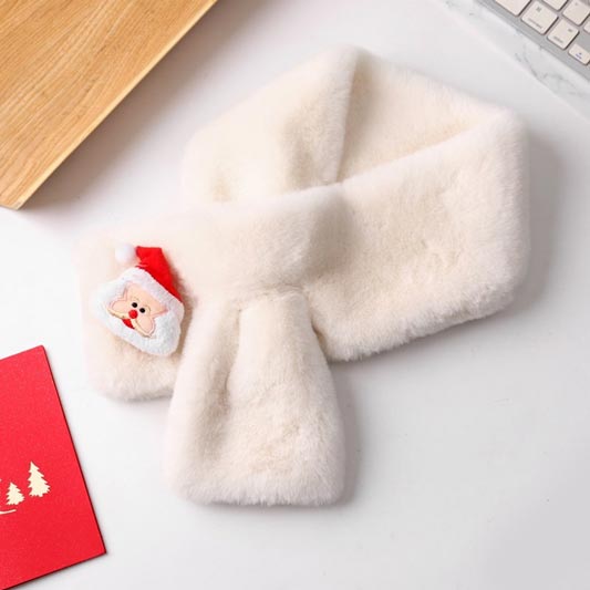 New Winter Christmas Cartoon Scarf For Kids