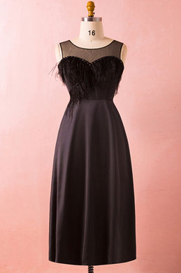 Sheer Top Sleeveless Plus Size Dress Little Black Dress