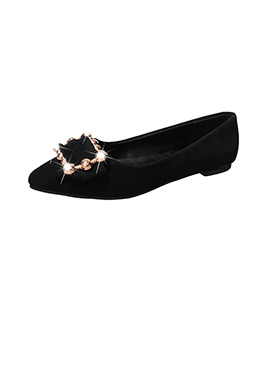 Fashion Suede Toe Closed Pointed Flat Shoes