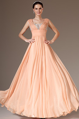 Stunning Embroidered Lace Prom Evening Dress