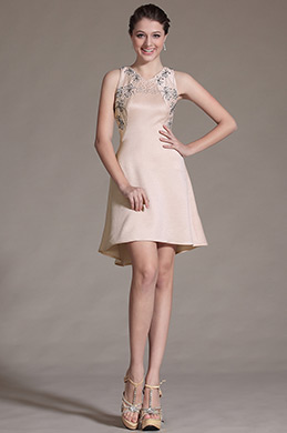 2014 Nouveauté Petit V Col Sans Manche Robe de Cocktail