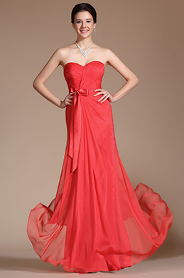 2014 Nuevo Vestido A-Line sin tirantes con escote corazon de dama de honor