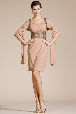 Knee Length Mother of the Bride Dress