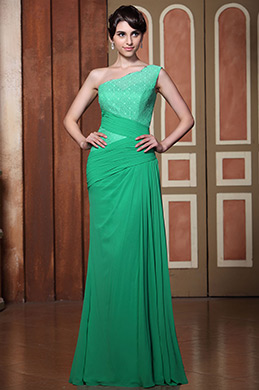 Robe de soirée dentelle asymétrique éléganet vert clair Robe de soirée dentelle asymétrique éléganet vert clair