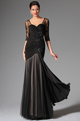 Fantastico Negro Vestido de Noche Vestido de Fiesta Escote Corazón Ajustado Fantastico Negro Vestido de Noche Vestido de Fiesta Escote Corazón Ajustado