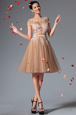 Short Sleeves Small V-cut Cocktail Dress Party Dress Short Sleeves Small V-cut Cocktail Dress Party Dress