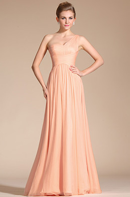 2014 Nouveauté Spécial Bretelle Seule Rose Robe de Soirée/Longue