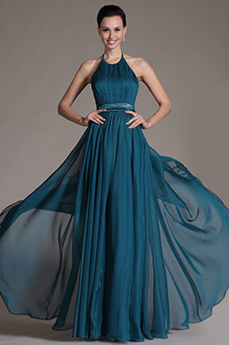 Halter Sexy Off Back Evening Dress