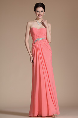 2014 Nouveauté Elégante Bustier Robe de Soirée/Bal Rose