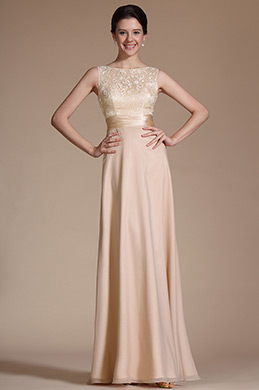 2014 Nouveauté Sans Manches Top en Dentelle Robe de Soirée