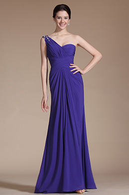 2014 Nouveauté Magnifique Une Epaule Robe de Demoiselle d'Honneur Robe de Soirée