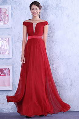 Robe de soirée rouge décolleté sexy style princesse Robe de soirée rouge décolleté sexy style princesse