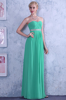 Graceful Strapless A-line Evening Dress Bridesmaid Dress Graceful Strapless A-line Evening Dress Bridesmaid Dress