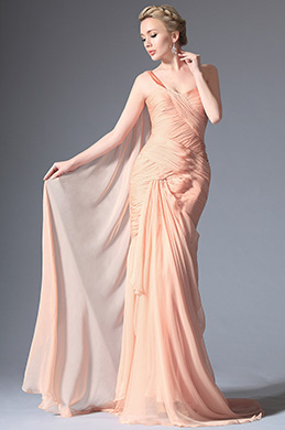 Bretelle SeuleRobe de Soirée avec perles Bretelle SeuleRobe de Soirée avec perles