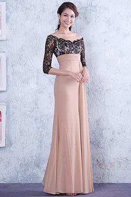 Robe mère de mariée dentelle élégante taille empire décolleté bateau Robe mère de mariée dentelle élégante taille empire décolleté bateau