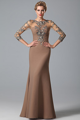 Sleeves Lace Applique Mother of the Bride Gown Sleeves Lace Applique Mother of the Bride Gown