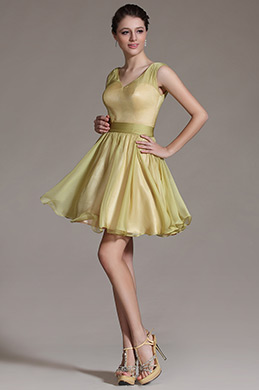 2014 Neu Kleine V-Ausschnitt Cocktialkleid Partykleid