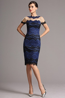 Short Sleeves Lace Party Dress Cocktail Dress
