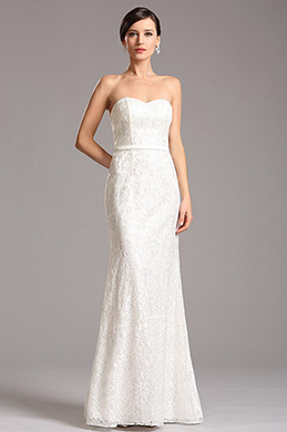 Robe de mariée bustier fourreau en dentelle Robe de mariée bustier fourreau en dentelle