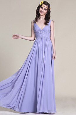 Фиолетовое Вечернее Платье для Подружек Невесты