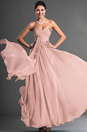 Strapless Sweetheart Pink Evening Dress Prom Dress