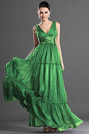 Fashion V Cut Sexy Evening Dress