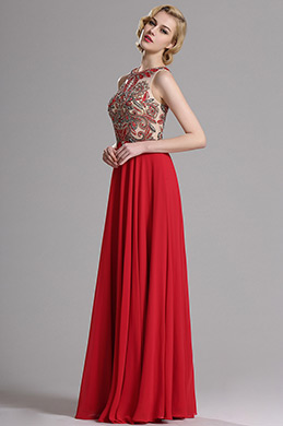 Rot Ärmellos Mit Perlen Verziert Ballkleid Abendkleid Rot Ärmellos Mit Perlen Verziert Ballkleid Abendkleid