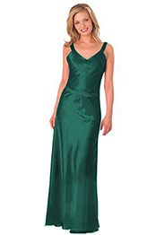 V Cut Neck Green Evening Dress Formal Dress