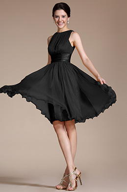 Sleeveless Black Party Dress Cocktail Dress